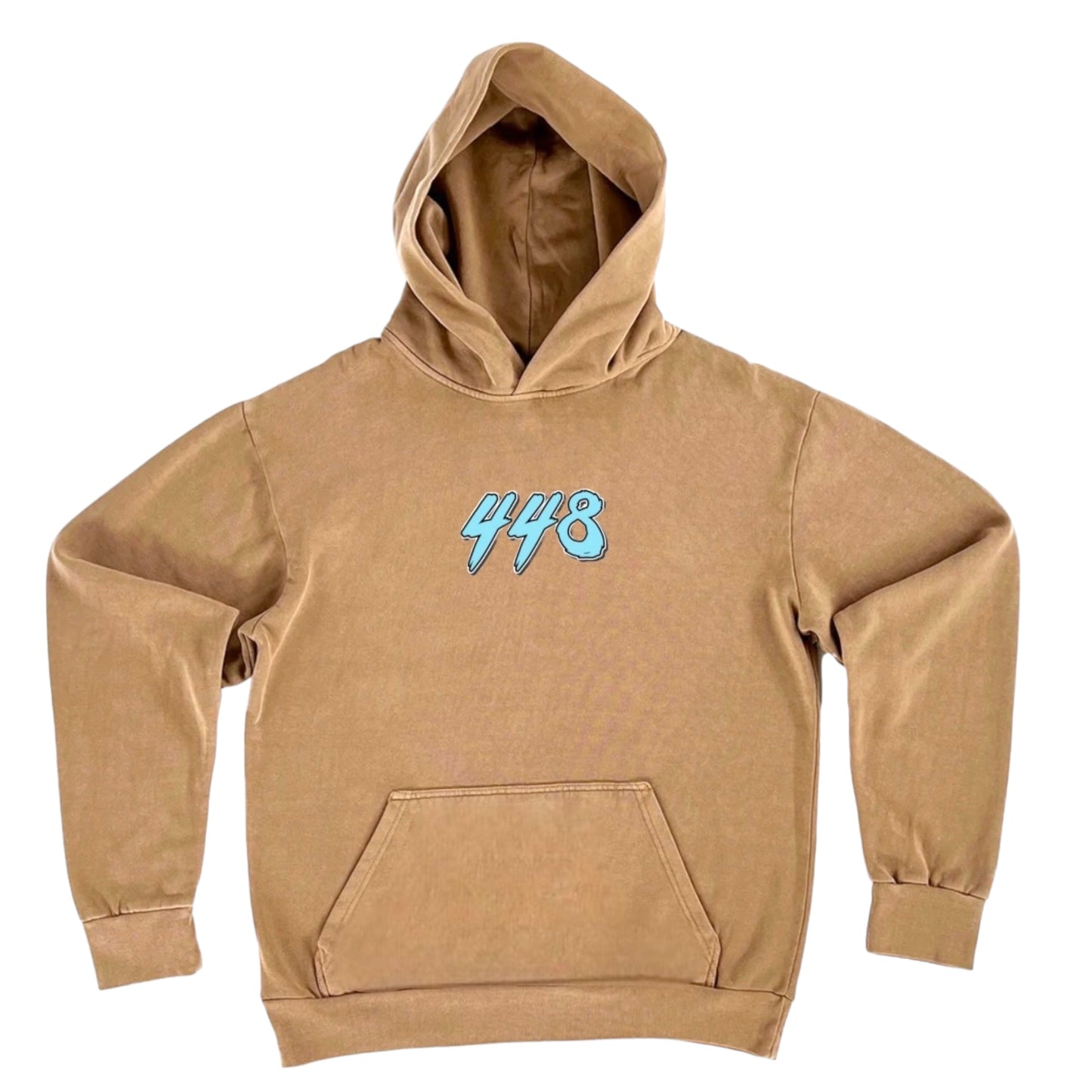 Long sleeve White Widow Saddle Brown Heavyweight Hoodie